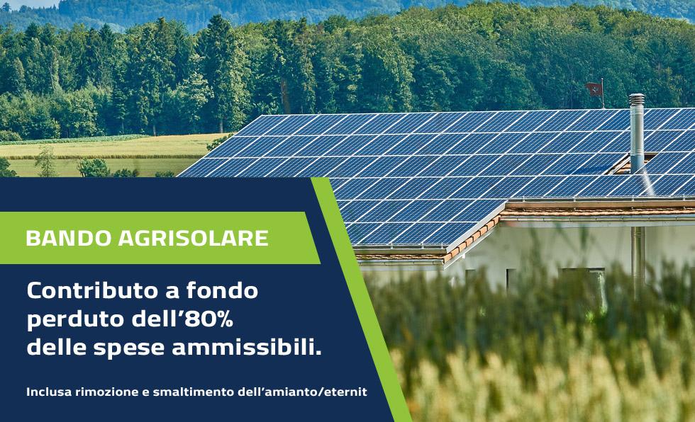 Bando Agrisolare 2024: contributo a fondo perduto dell’80% delle spese ammissibili